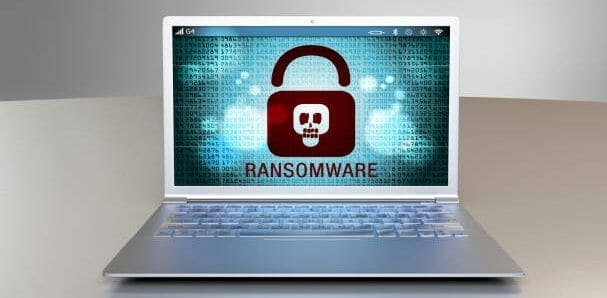 Ransomware At A Computer Screen Laptop
